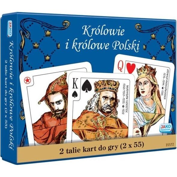 Wydawnictwo Jako Karty 2x55 listków. Królowie i królowe Polski