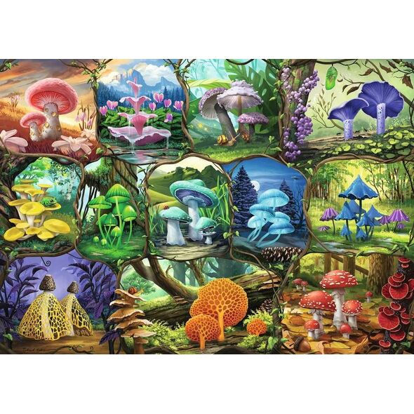 Ravensburger Puzzle 1000 Piekne grzyby