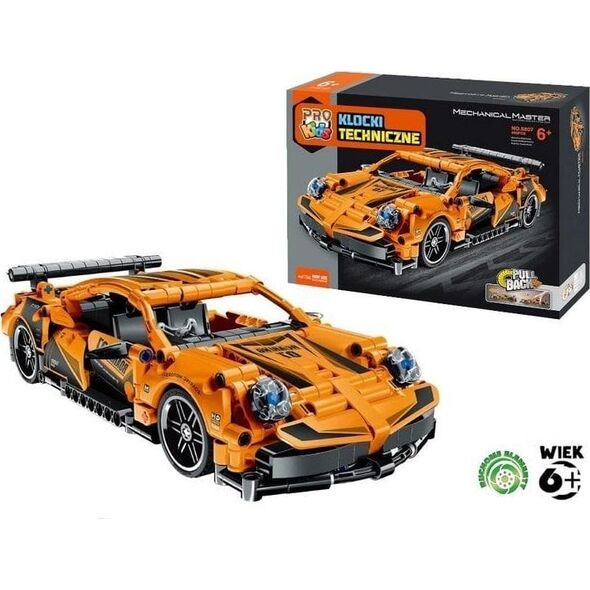 Klocki techniczne PRO Kids Super car pomara?czowy