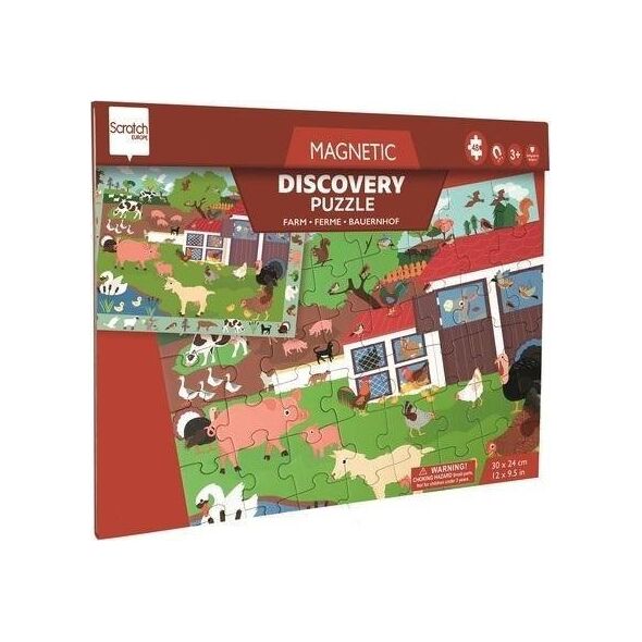 Puzzle magnetyczne i gra 2w1 Farma