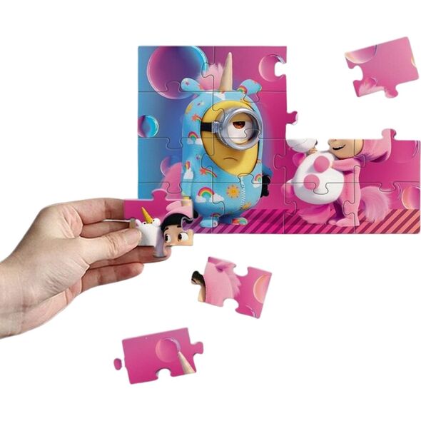 Dodo MAGNETYCZNE PUZZLE MINIONKI 16 ELEMENTÓW DO UŁOŻENIA DLA NAJMŁODSZYCH