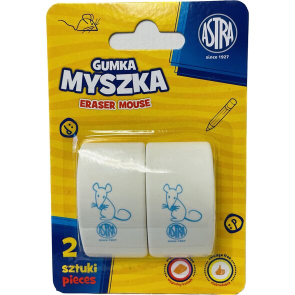 Astra Gumka myszka 2 sztuki blister Astra