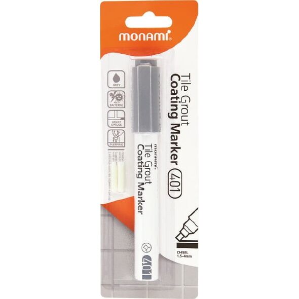 Monami Marker Do Fug Tile Grout Coating 401 Szary Monami + Wymienne Końcówki