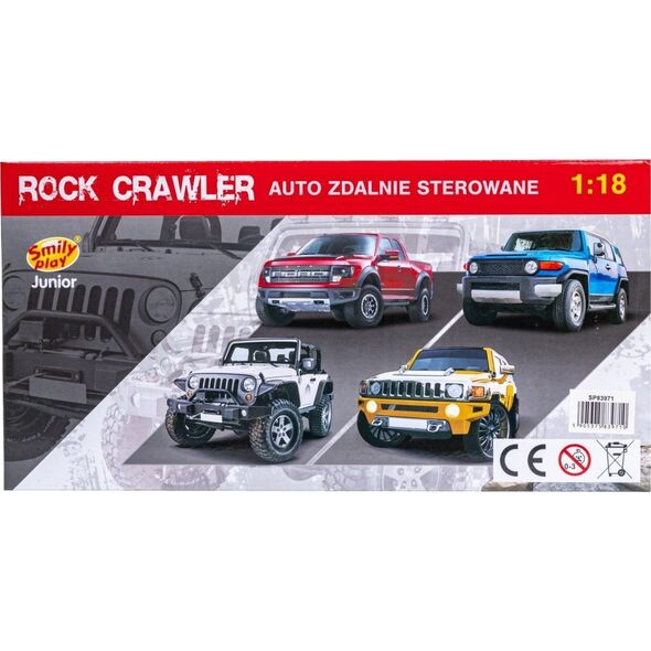 Auto RC rock crawler czerwone Smily Play