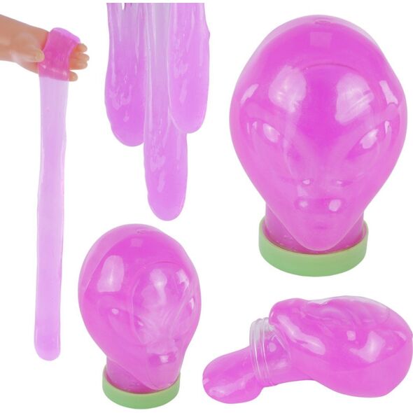 Masa Slime Plastyczna UFO Kosmita Glutek Rozciągliwy Elastyczny Drobinki