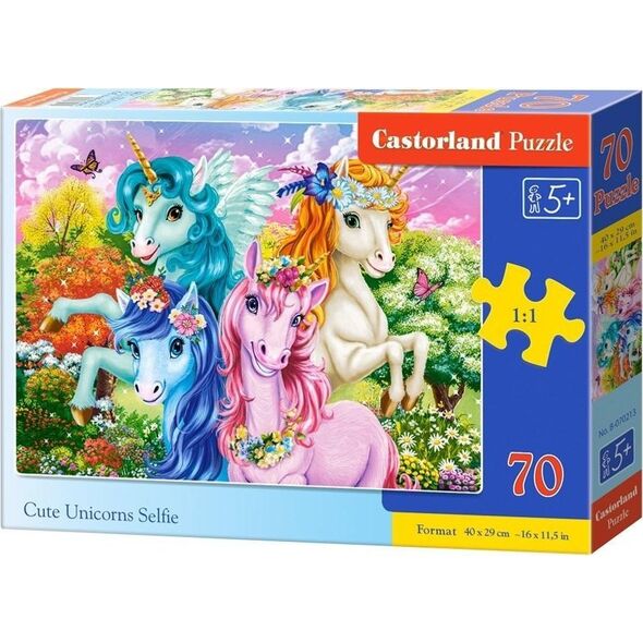 Puzzle 70 Cute Unicorns Selfie CASTOR