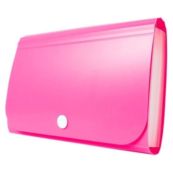 Teczka - Mini organizer harmonijkowy PP TETIS różowy