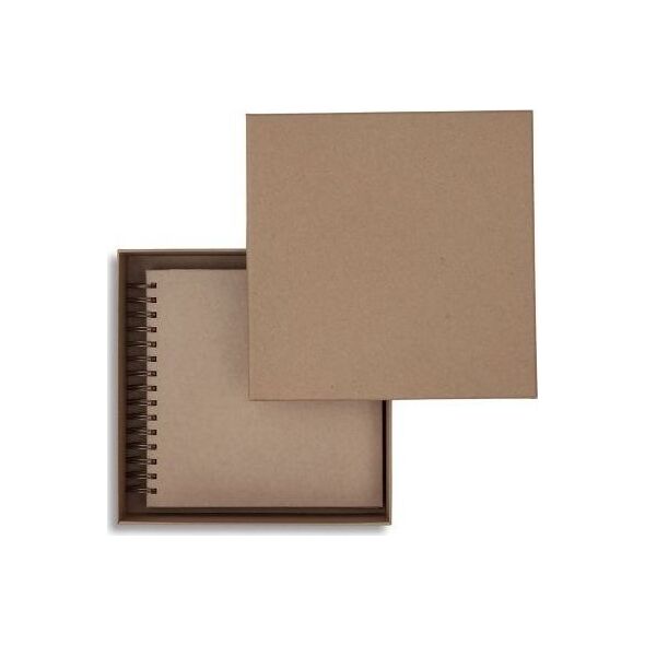 PUDEŁKO TEKTUROWE 23,5X23,50X6,5CM - KRAFT