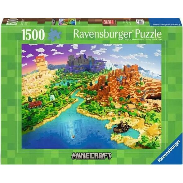 ML Ravensburger Polska Puzzle 1500 elementów Minecraft World