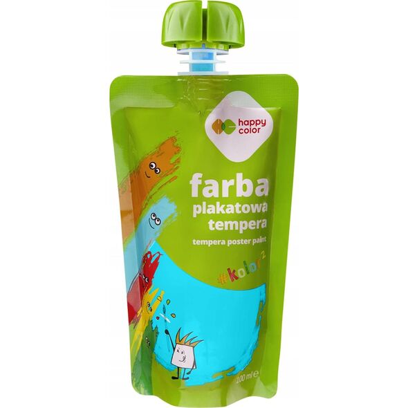 Farba plakatowa tempera turkusowa 100ml HA 3310 0100-39 HAPPY COLOR