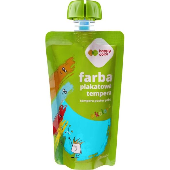 Farba plakatowa tempera turkusowa 100ml HA 3310 0100-39 HAPPY COLOR
