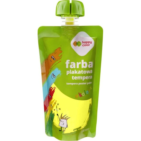 Farba plakatowa tempera neonowa żółta 100ml HA 3310 0100-01 HAPPY COLOR
