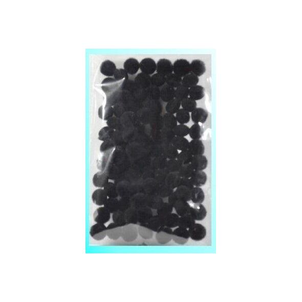 Pompony czarne 10mm 100szt