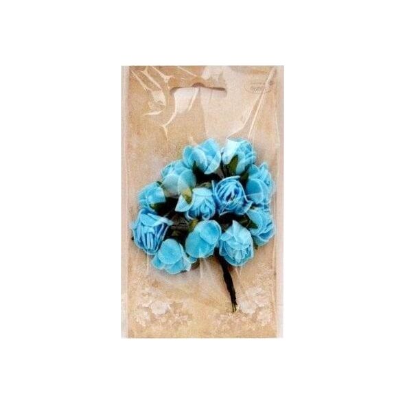 Różyczki z pianki niebieskie 2cm 12szt