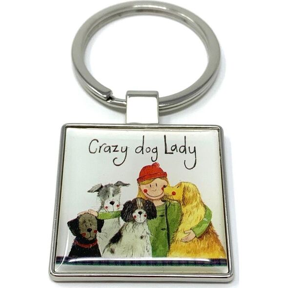 Brelok do kluczy K29 Crazy Dog Lady Psiara
