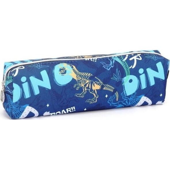 Piórnik tuba mała Dinozaury niebieski