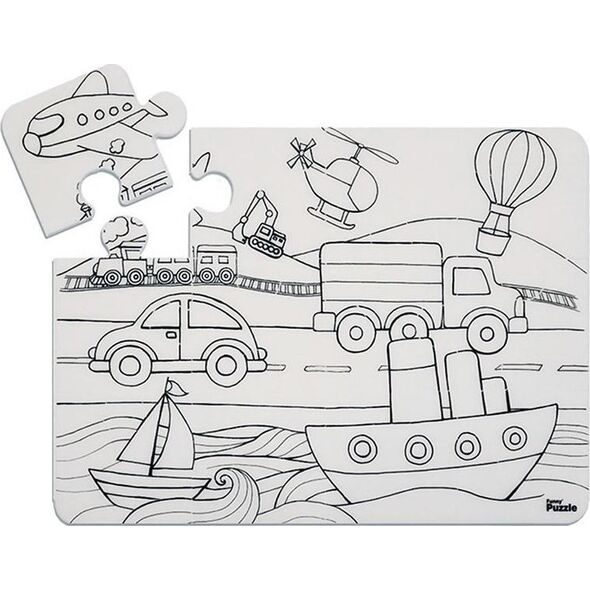 Puzzle Pojazdy Funny Mat STRIGO