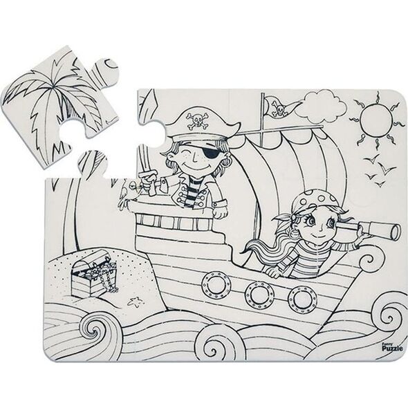 Puzzle Wyspa Piratów Funny Mat STRIGO
