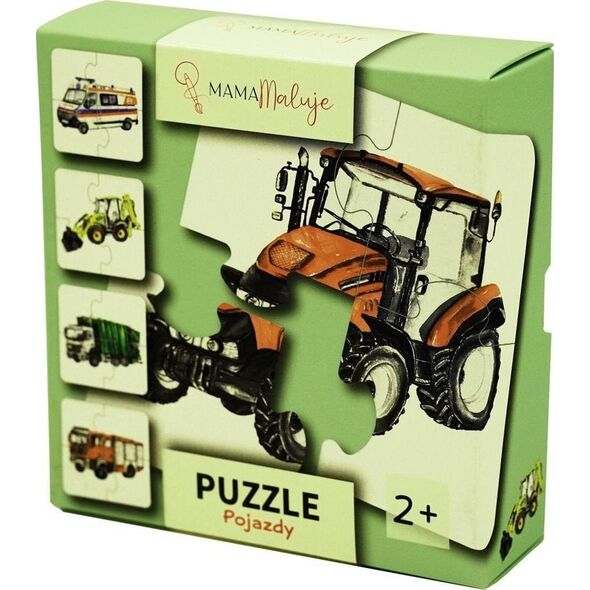 Puzzle 4-elementowe Pojazdy