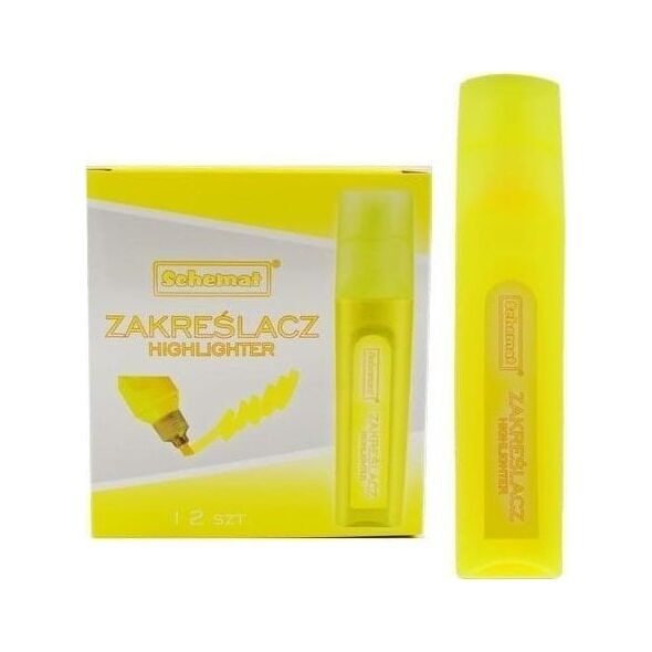 Zakreślacz żółty (12szt)