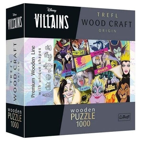 Puzzle drewniane 1000 Zlot złoczyńców TREFL