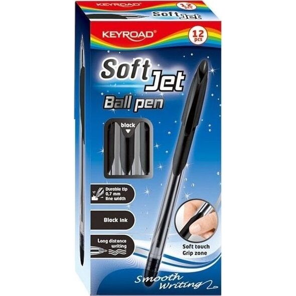 Długopis klasyczny czarny 0,7mm (12szt)