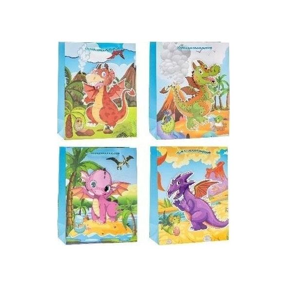 Torebka Pop-Up 3D Smok 26x32x10cm mix ROZETTE