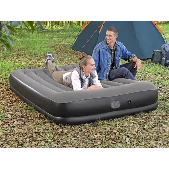 Bestway dmuchany Materac Tritech z wbudowaną pompką USB 152x203cm 671BU