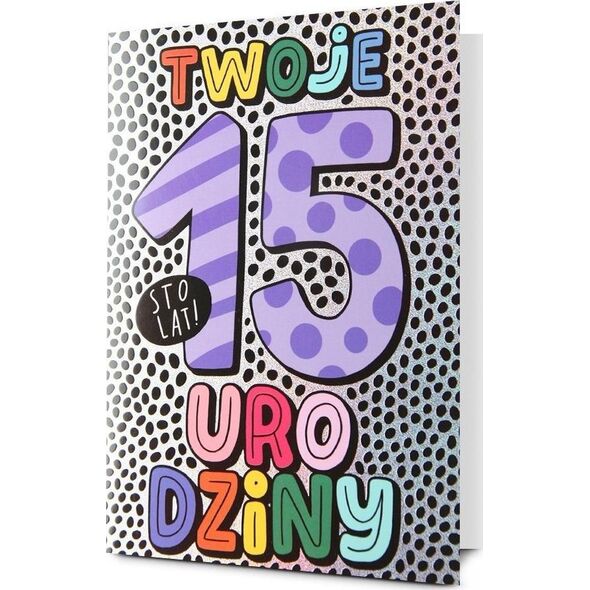 Karnet Urodziny 15