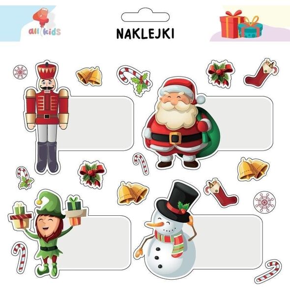 Naklejki na prezenty Boże Narodzenie 6