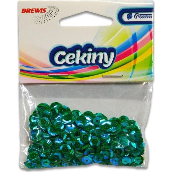 Cekiny tęczowe T 100 ciemno zielony