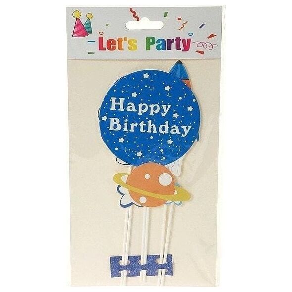 Topper na tort kosmos 29x16cm