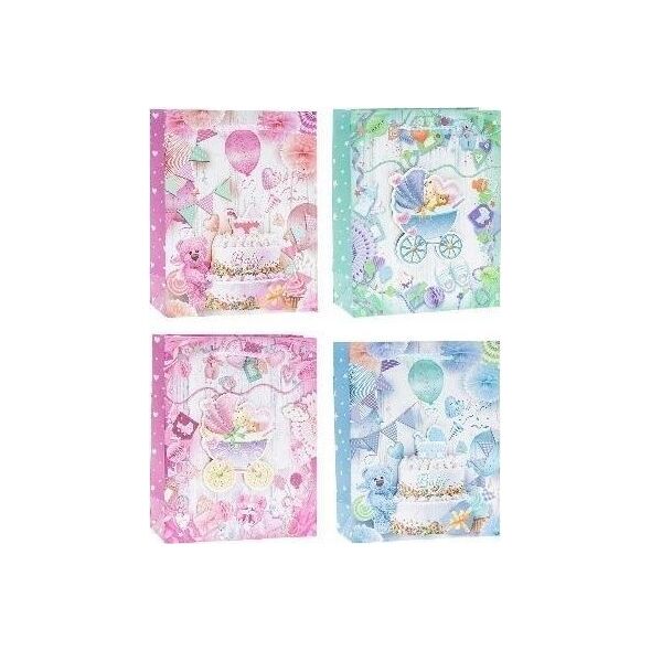 Torebka Pop-Up 3D Narodziny 18x23x8cm mix ROZETTE