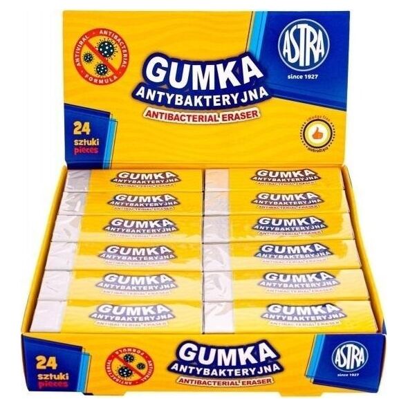 Gumka antybakteryjna (24szt) ASTRA