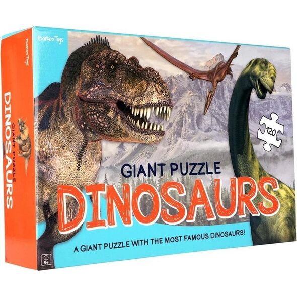 Puzzle podłogowe dinozaury 120el