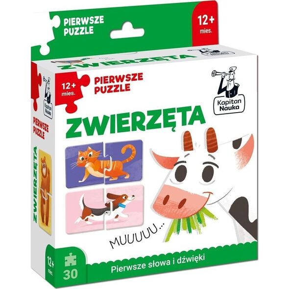 Kapitan Nauka. Zwierzęta. Pierwsze puzzle