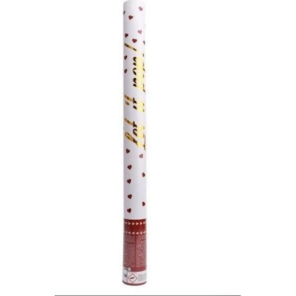 Armatka konfetti serca papier okrągły 60cm