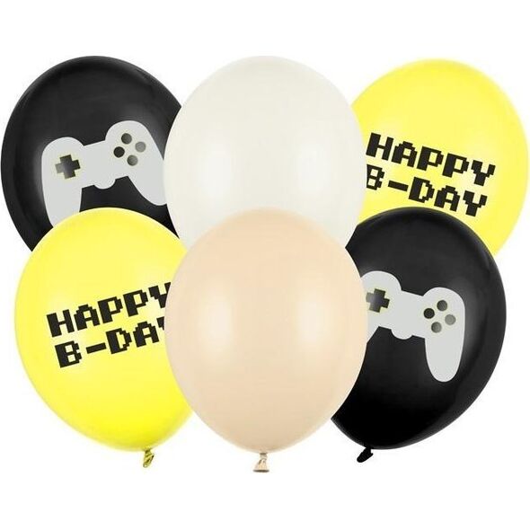 Balony Happy B-day 30 cm 6szt