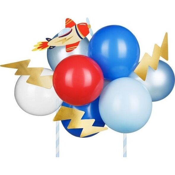 Balonowy topper na tort Samolot 29cm