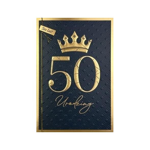 Karnet B6 Urodziny 50