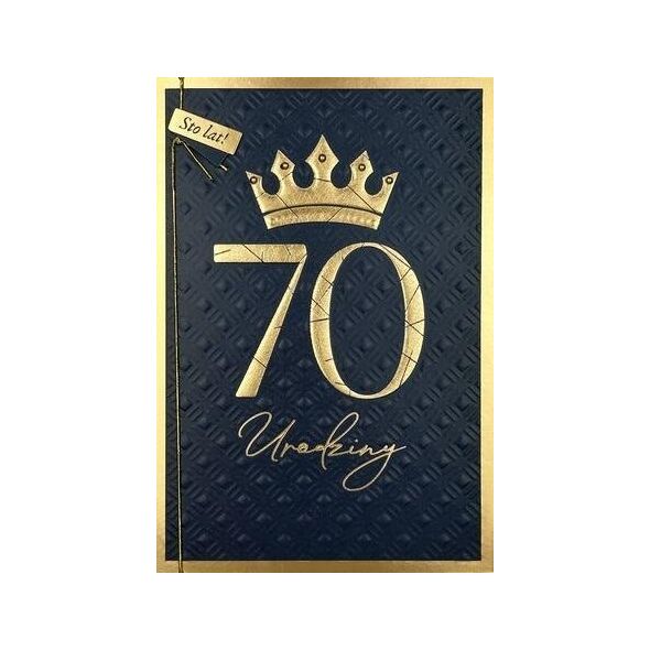 Karnet B6 Urodziny 70