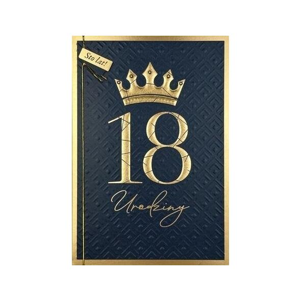 Karnet B6 Urodziny 18