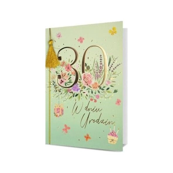 Karnet B6 Urodziny 30