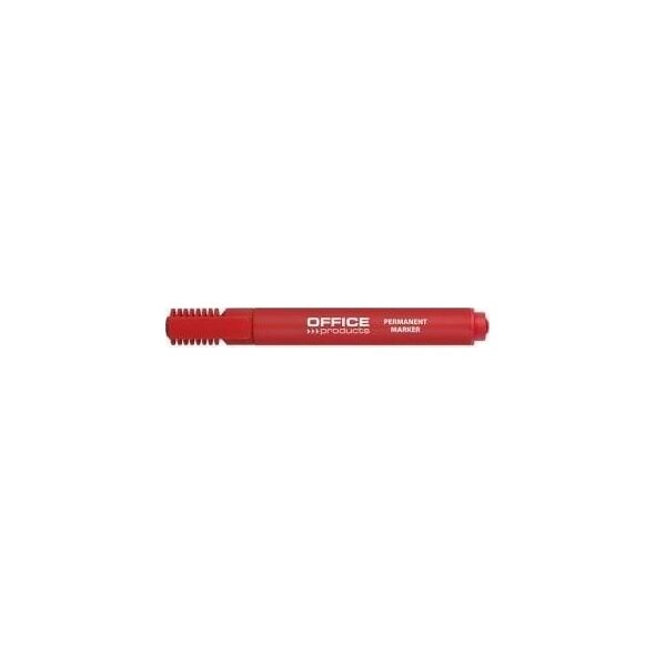 Marker permanentny ścięty 1-5mm czerwony (12szt)
