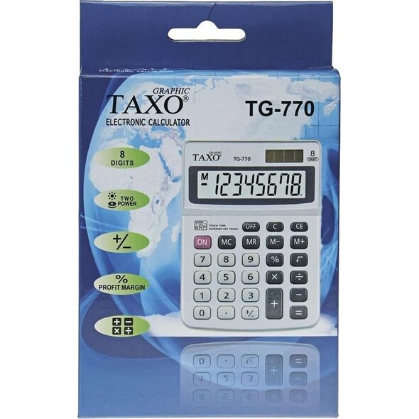 Kalkulator na biurko TG-770 srebrny