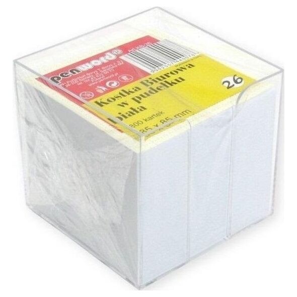Kostka biurowa w pudełku biała 85x85x70mm 800K