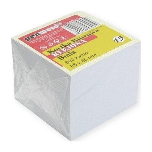 Kostka biurowa biała 85x85x70mm 800K