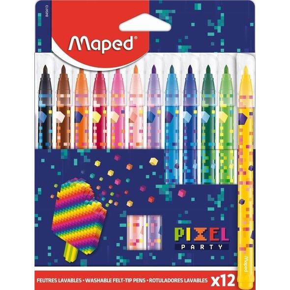 Flamastry Pixel 12szt MAPED