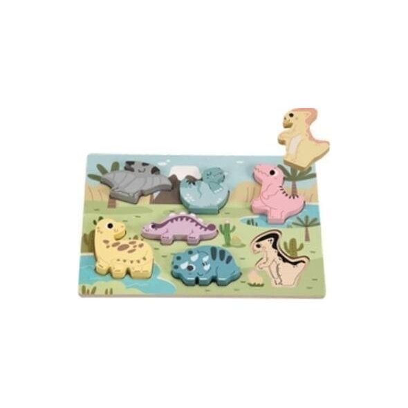 Puzzle drewniane Dinozaury