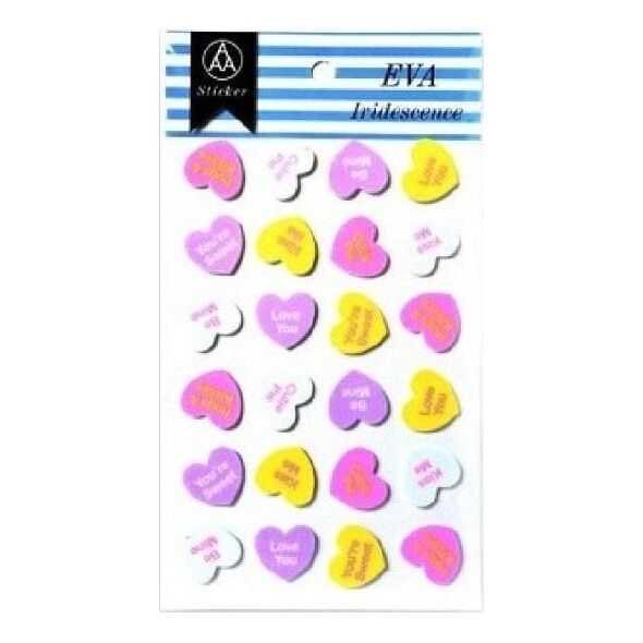 Stiker z elementami z pianki z lekkim brokatem